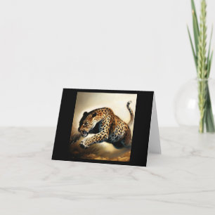 Tarjeta Leopardo (12) Gato salvaje
