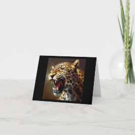 Tarjeta Leopardo (5) Gato salvaje