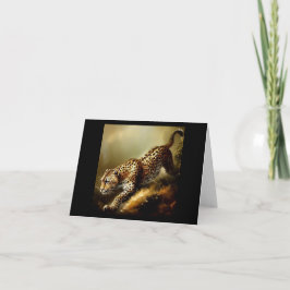Tarjeta Leopardo (9) Gato salvaje