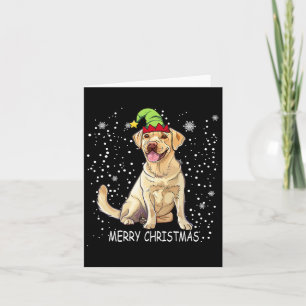 Tarjeta Leopardo Animal Santa Hat Ugly Christmas Tree Ligh