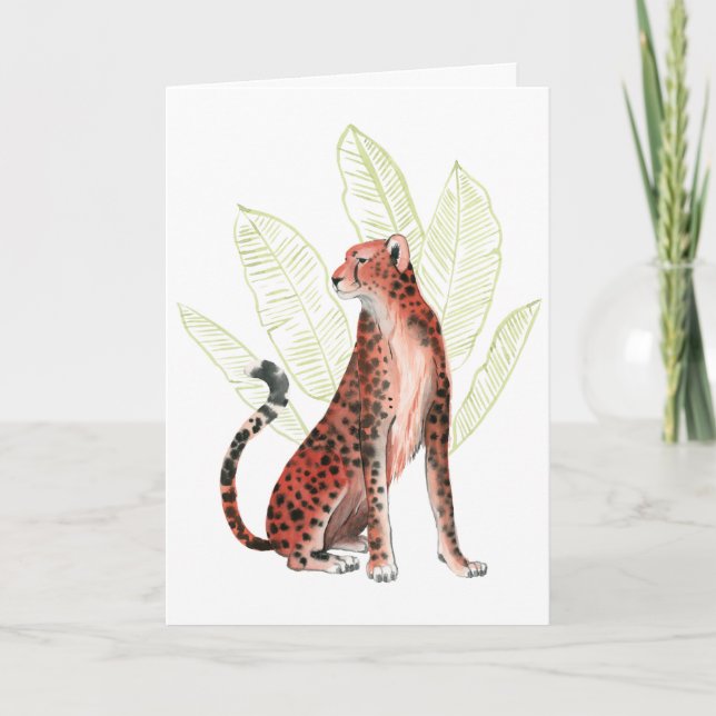 Tarjeta Leopardo del corredor de rubí (Anverso)