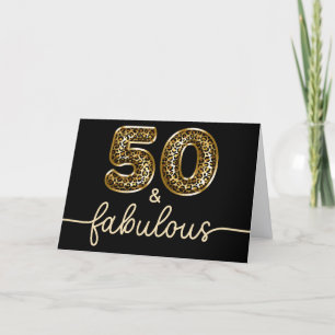 Tarjeta Leopardo Dorado 50 y Fabuloso Negro