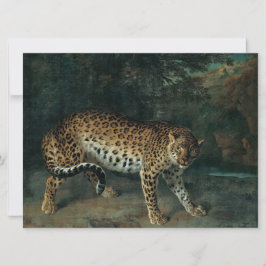 Tarjeta Leopardo hembra (por Jean-Baptiste Oudry)