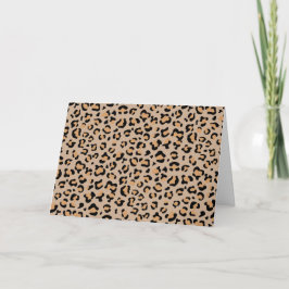 Tarjeta Leopardo Print, Leopard Spots, Brown Leopard