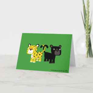 Tarjeta Leopardos de amor