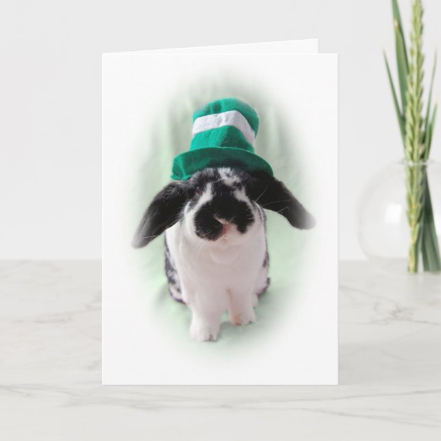 Tarjeta Leprechaun Bunny Card (Anverso)