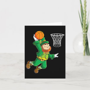 Tarjeta Leprechaun Bysketbyll Dunk St Patricks Day Boys Me