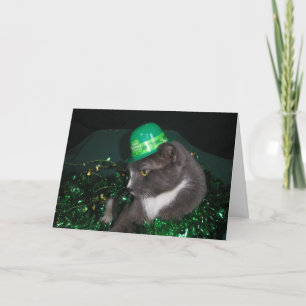 Tarjeta "¡Leprechaun Kitty!"