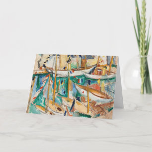 Tarjeta Les Bateaux   Raoul Dufy