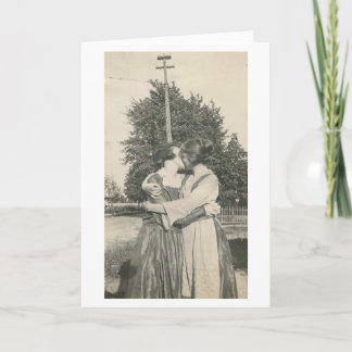 Tarjeta lesbiana del el día de San Valentín del