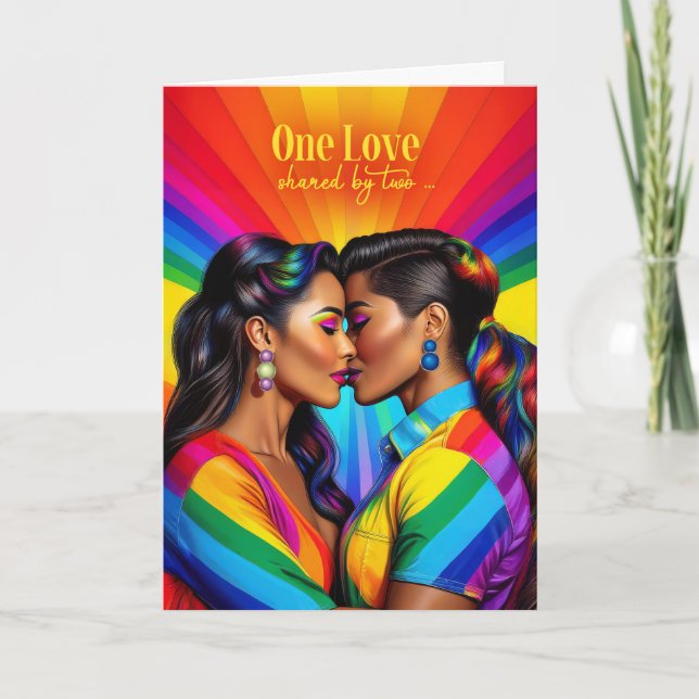 Tarjeta Lesbiana socio gay Annan Arcoiris Latinoamericano (Anverso)