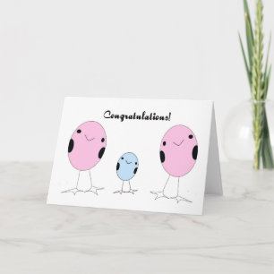 Tarjeta Lesbianas adoptaron a un niño felicitando