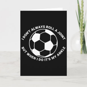 Tarjeta Lesión divertida de tobillo roto en fútbol