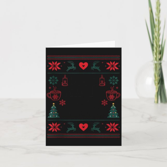 Tarjeta Less Jingle More Hygge Christmas Swedish Norwegian (Anverso)