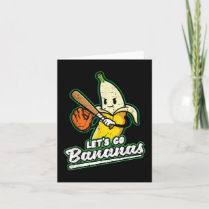 Tarjeta Let's Go Banana Funny Men Boys Kids T-shirt.pn