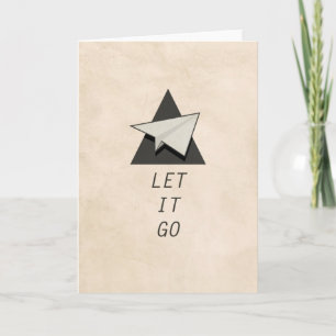 Tarjeta Let It Go Cita Aviones De Papel