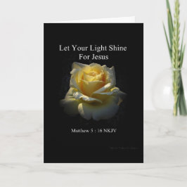 Tarjeta Let Your Light Shine Faith Card by Stan