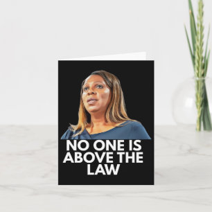 Tarjeta Letitia James. Nadie Está Por Encima De La Ley