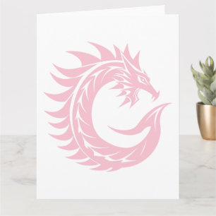 Tarjeta Letra C con estilo dragón, alfabeto dragón, monogr