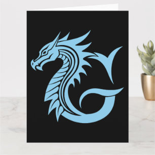 Tarjeta Letra con estilo dragón G, alfabeto dragón, monogr