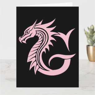 Tarjeta Letra con estilo dragón G, alfabeto dragón, monogr