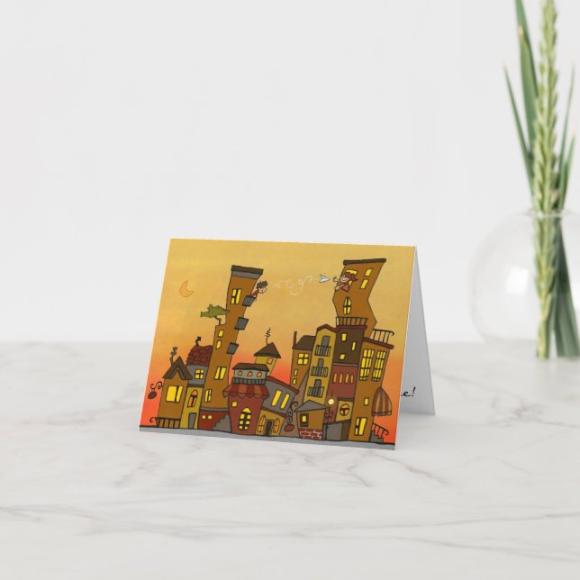 Tarjeta Letra de amor NOTECARD (Anverso)