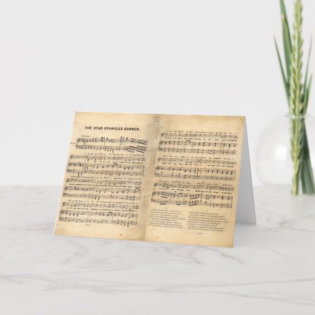 Tarjeta Letras de la canción de la estrella de la moda esp (Anverso)