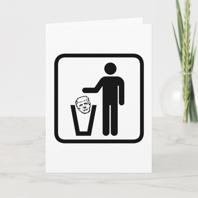 Tarjeta letrero de basuras (Anverso)