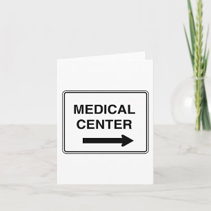 Tarjeta Letrero de Centro Médico