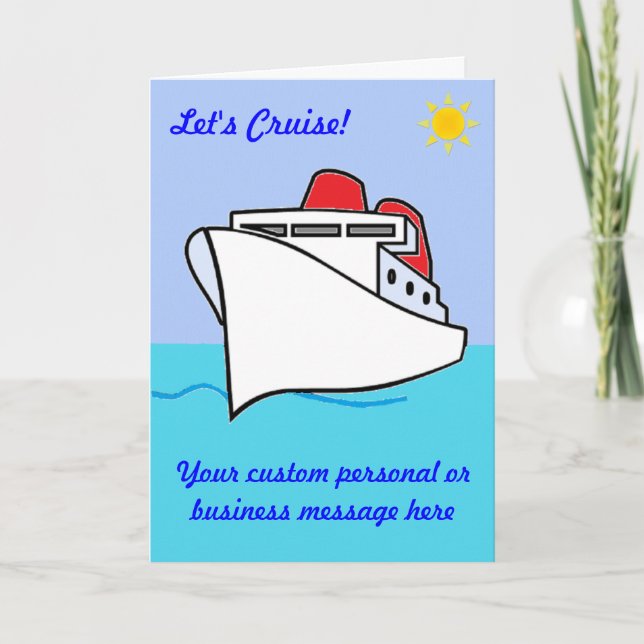 Tarjeta Let's Cruise Personalizado Card (Anverso)