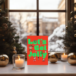 Tarjeta Let's Get Jolly Christmas
