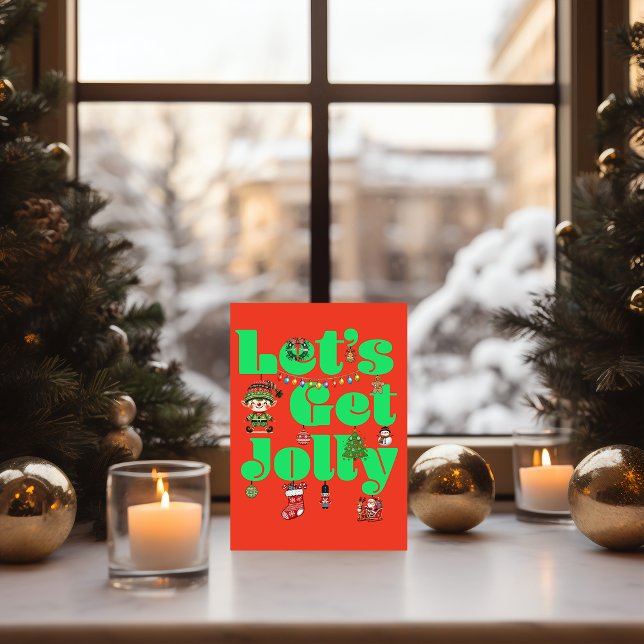 Tarjeta Let's Get Jolly Christmas (Subido por el creador)