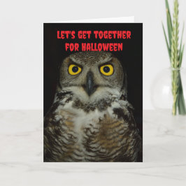 Tarjeta Let's get together for Halloween.