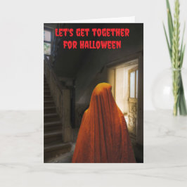 Tarjeta Let's get together for Halloween.