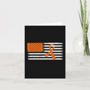 Tarjeta Leucemia De Bandera Y Familia De Cintas De Esclero