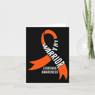 Tarjeta Leucemia Guerrera Conciencia Cemothera de Cáncer d