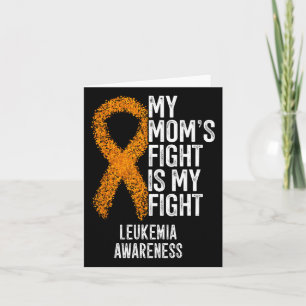 Tarjeta Leucemia La lucha de mi mamá es consciente de la l