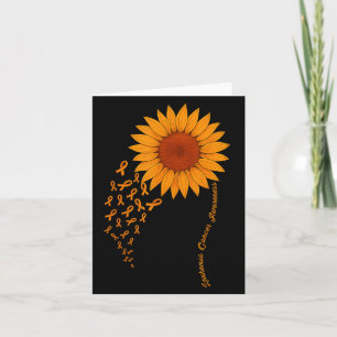 Tarjeta Leucemia Mes de Conciencia del Cáncer Cute Sunflow
