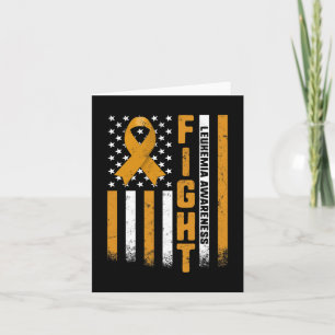 Tarjeta Leukemia Awareness Naranja Ribbon Guerrero De Band