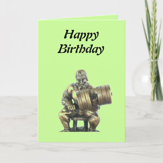 Tarjeta Levantador de pesos (Anverso)