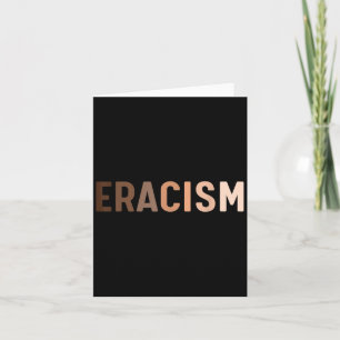 Tarjeta Levantamiento contra el racismo Derechos Humanos E