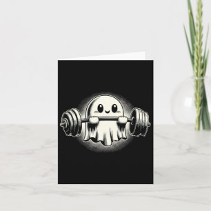 Tarjeta Levantamiento de pesas fantasma bolsillo divertido