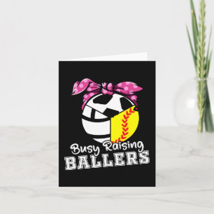 Tarjeta Levantando Balones - Softbol Divertido de Voleibol