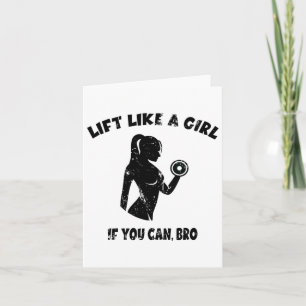Tarjeta Levantar Como Un Chica Si Se Puede Herir - PowerEl