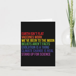 Tarjeta Levántate por la ciencia La Tierra Real no es Tier