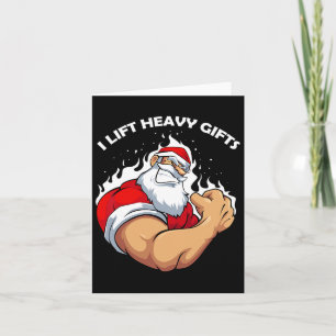 Tarjeta Levanto A Los Navidades Pesados Guay Santa Bodybui