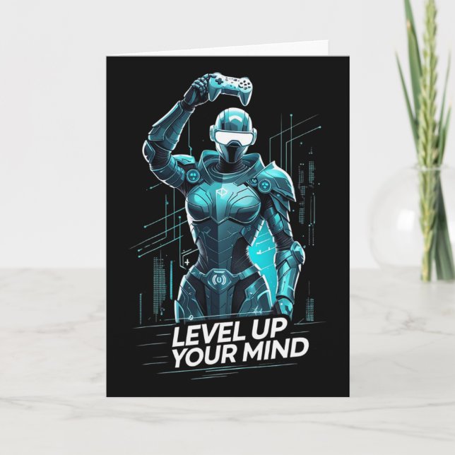 Tarjeta Level Up Your Mind Ai Gamer  (Anverso)