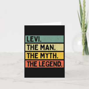 Tarjeta Levi El Hombre El Mito La Leyenda Funny Personaliz
