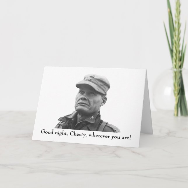 Tarjeta Lewis "Chesty" Puller (Anverso)