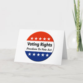 Tarjeta Ley de derecho de voto